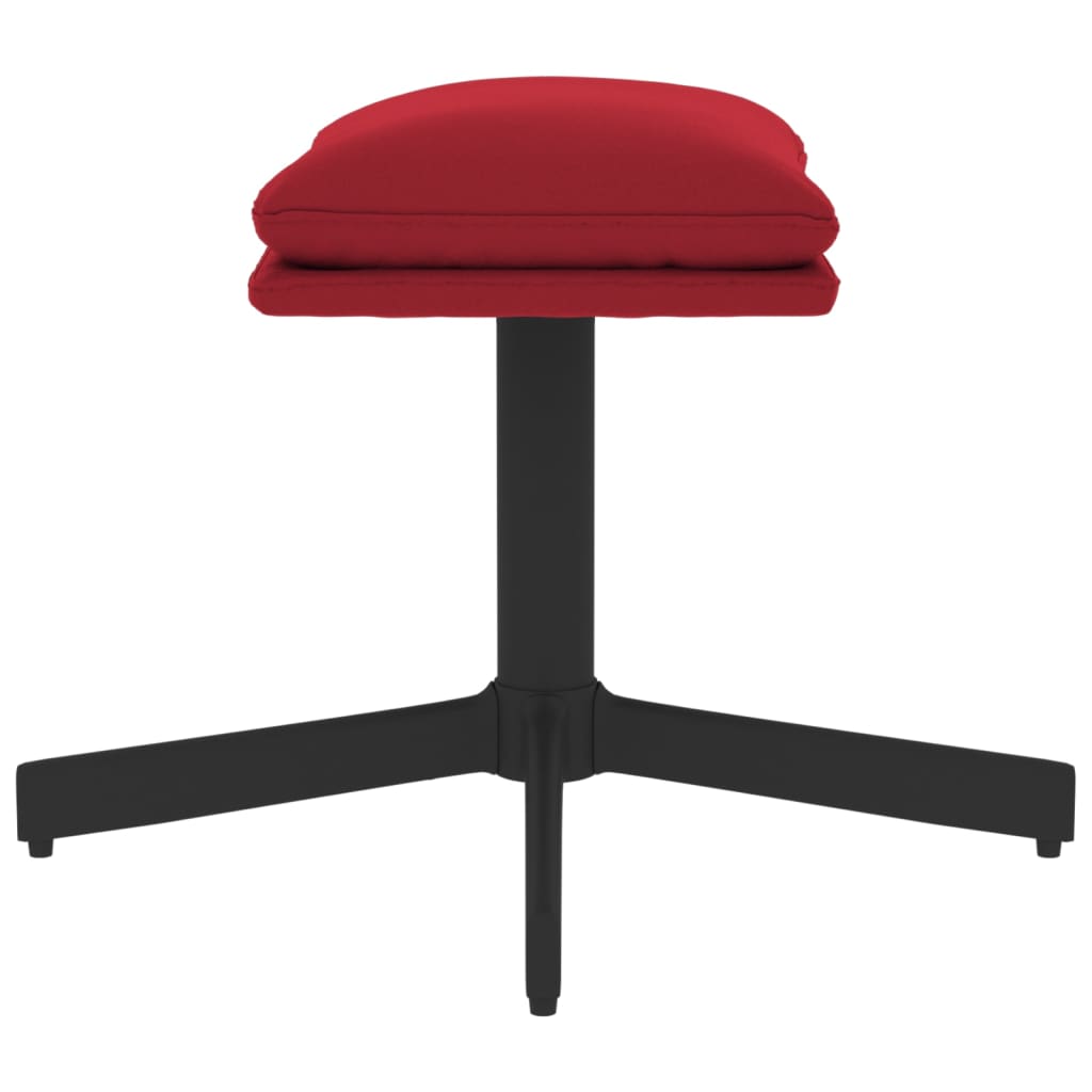 Fußhocker Weinrot 60x60x39 cm Samt