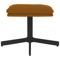 Thumbnail for Fußhocker Braun 60x60x39 cm Samt