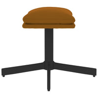 Thumbnail for Fußhocker Braun 60x60x39 cm Samt