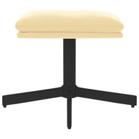 Thumbnail for Fußhocker Cremeweiß 60x60x39 cm Samt