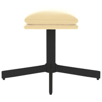 Thumbnail for Fußhocker Cremeweiß 60x60x39 cm Samt