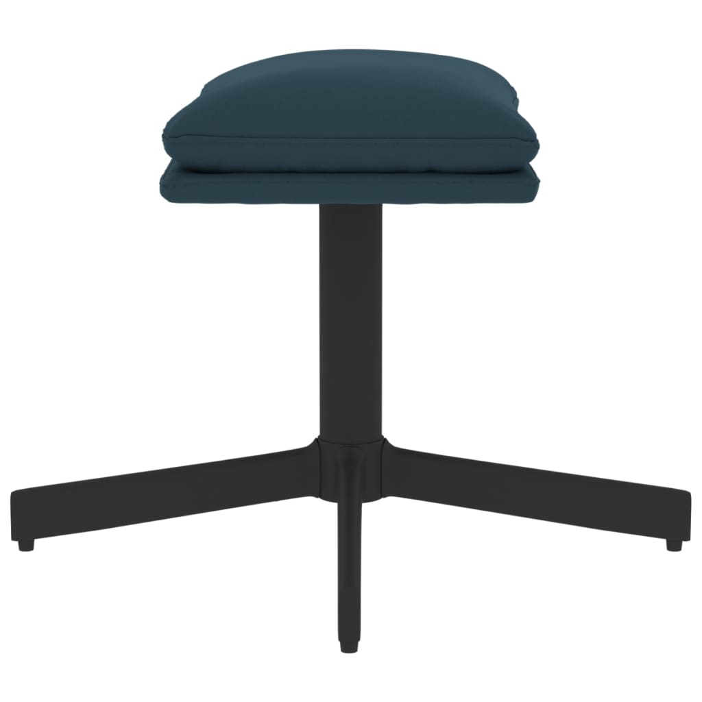 Fußhocker Blau 60x60x39 cm Samt