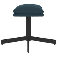 Thumbnail for Fußhocker Blau 60x60x39 cm Samt