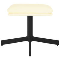 Thumbnail for Fußhocker Creme 60x60x39 cm Kunstleder