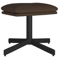 Thumbnail for Fußhocker Braun 60x60x39 cm Kunstleder