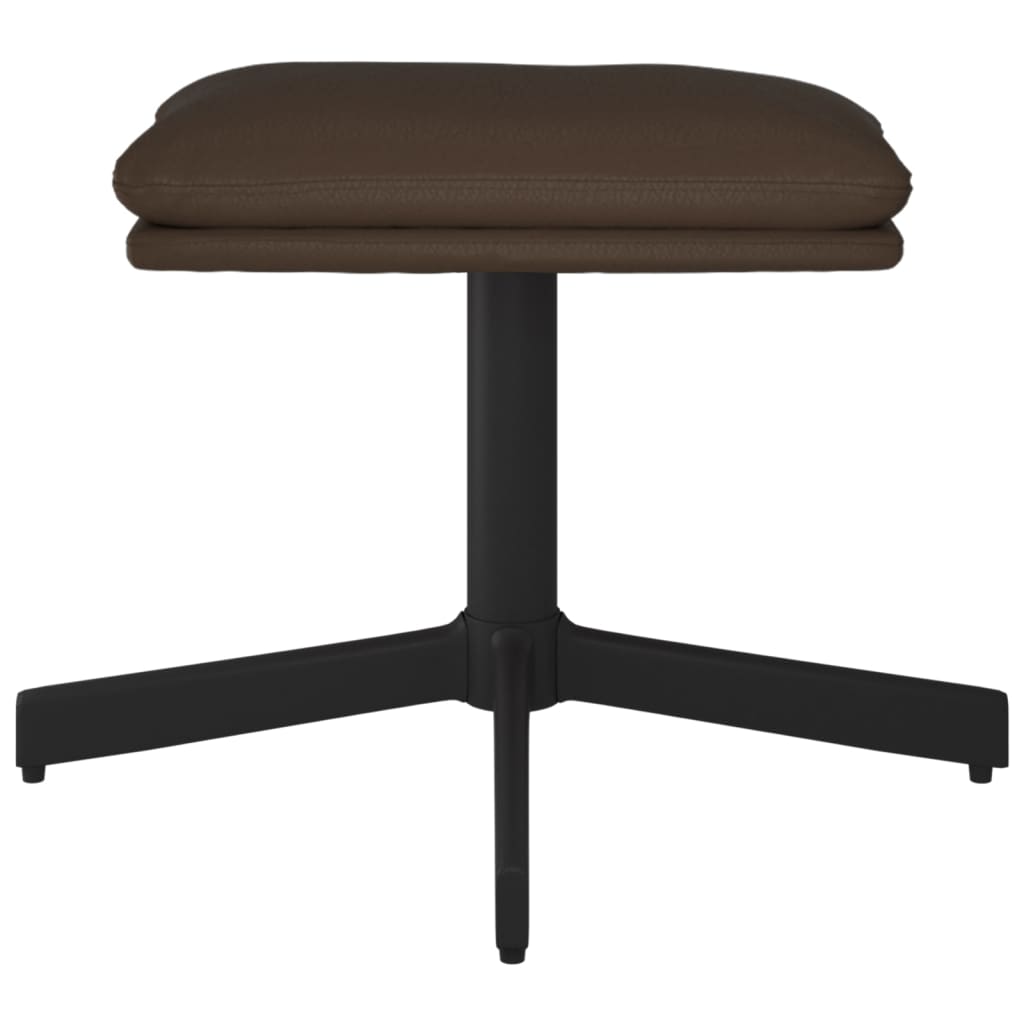 Fußhocker Braun 60x60x39 cm Kunstleder