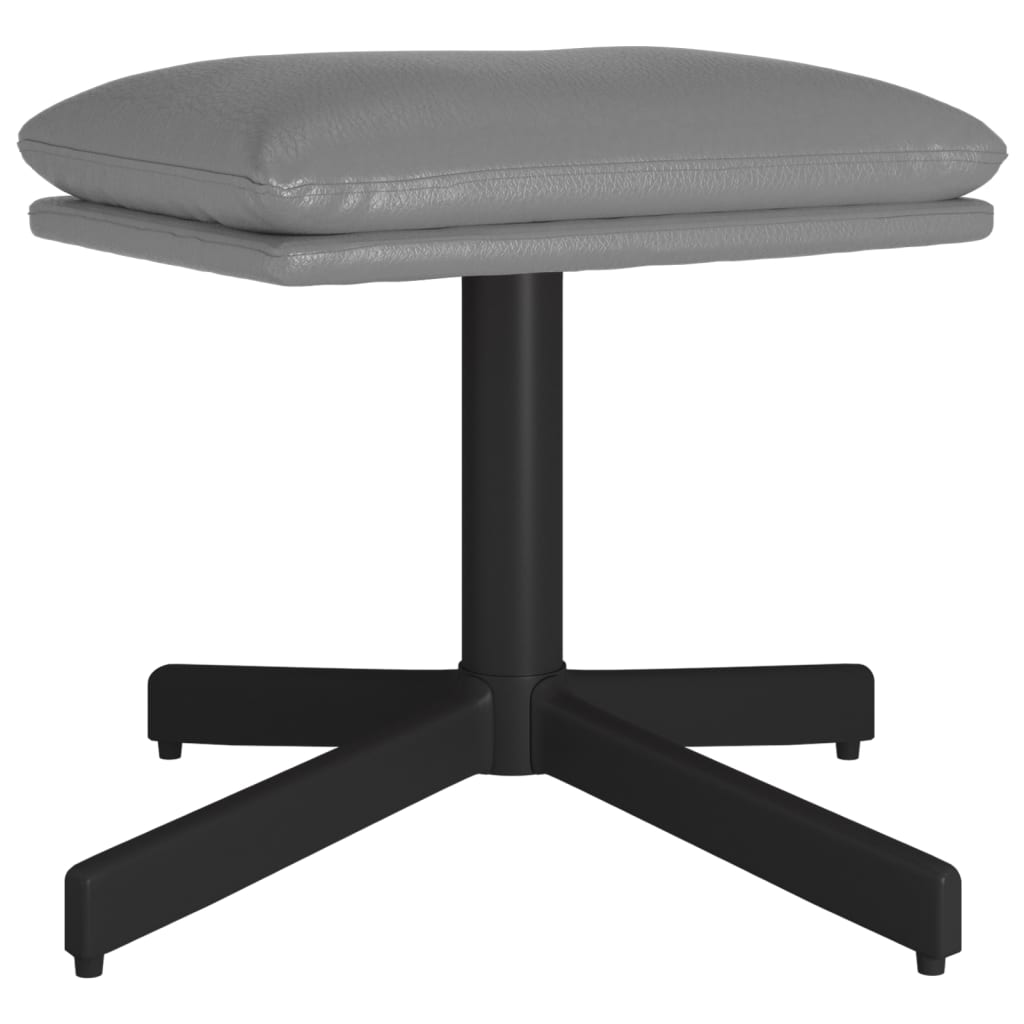 Fußhocker Anthrazit 60x60x39 cm Kunstleder