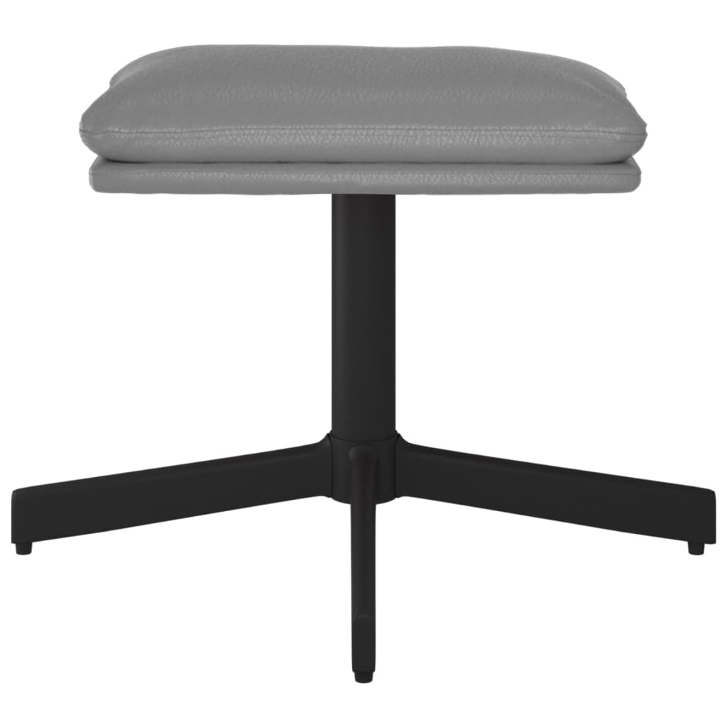 Fußhocker Anthrazit 60x60x39 cm Kunstleder