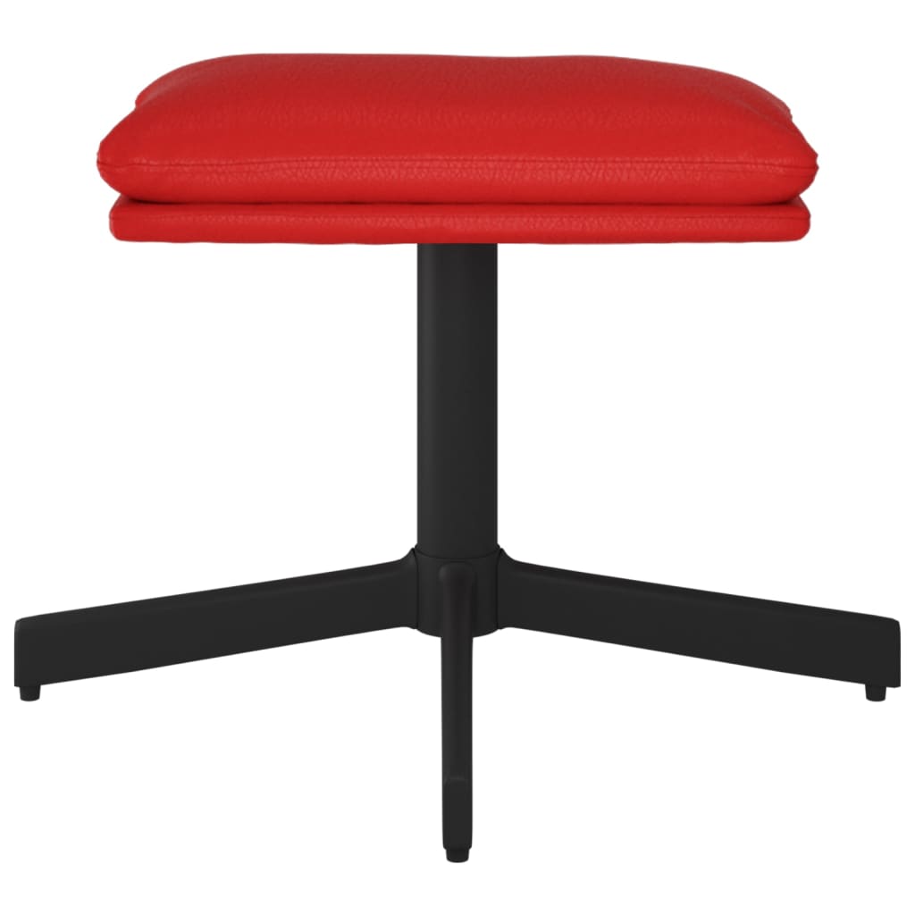 Fußhocker Weinrot 60x60x39 cm Kunstleder