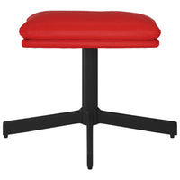 Thumbnail for Fußhocker Weinrot 60x60x39 cm Kunstleder