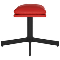 Thumbnail for Fußhocker Weinrot 60x60x39 cm Kunstleder