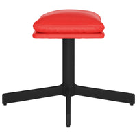 Thumbnail for Fußhocker Rot 60x60x39 cm Kunstleder