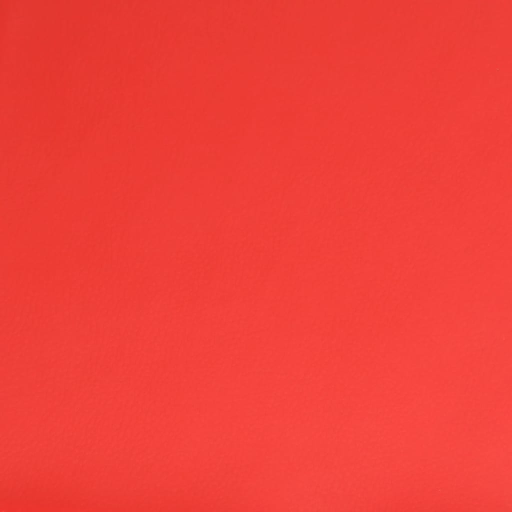 Fußhocker Rot 60x60x39 cm Kunstleder