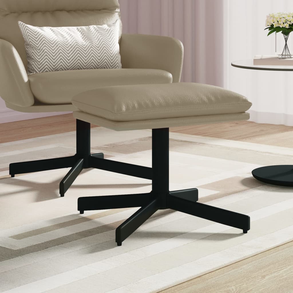 Fußhocker Cappuccino-Braun 60x60x39 cm Kunstleder