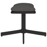 Thumbnail for Fußhocker Dunkelgrau 60x60x39 cm Stoff und Kunstleder