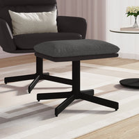 Thumbnail for Fußhocker Dunkelgrau 60x60x39 cm Stoff und Kunstleder