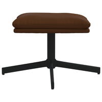 Thumbnail for Fußhocker Braun 45x29,5x39 cm Kunstleder Glänzend