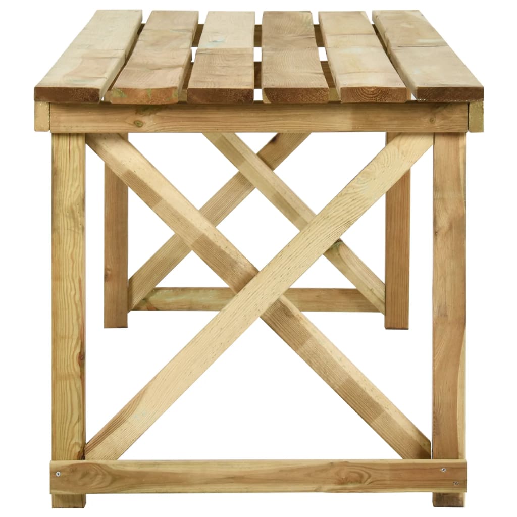 Gartentisch 200x79x75 cm Imprägniertes Kiefernholz