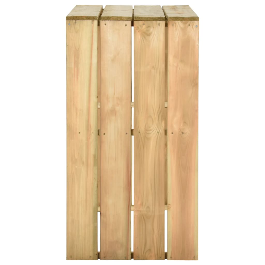 Bartisch 100x60x110 cm Imprägniertes Kiefernholz
