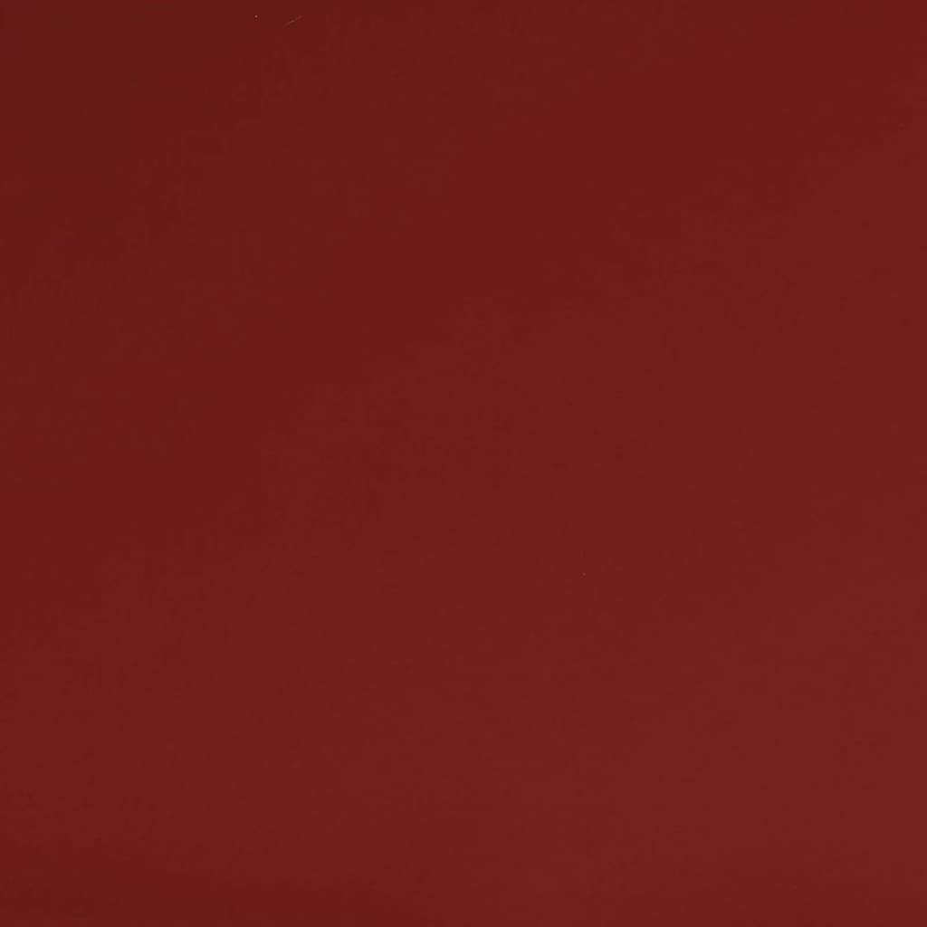 Chaiselongue mit Kissen und Nackenrolle Weinrot Kunstleder