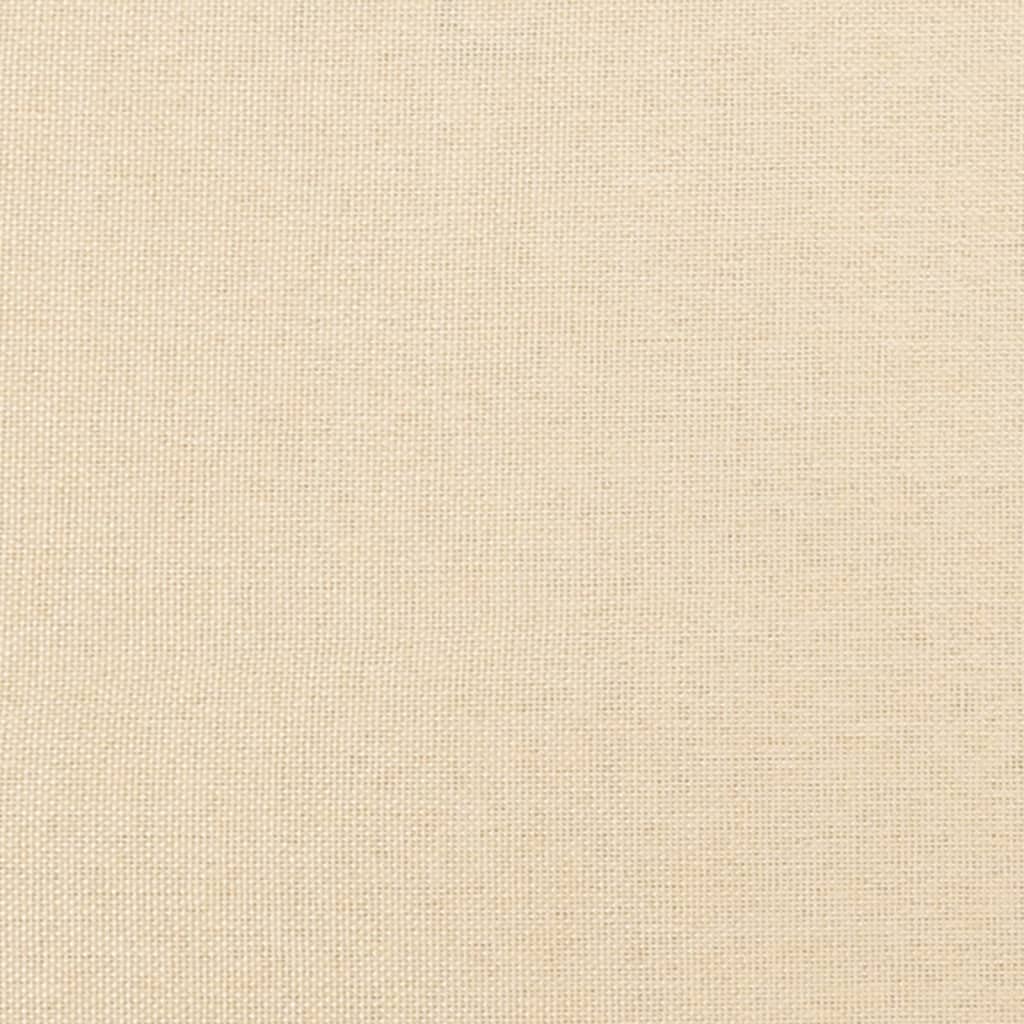 Chaiselongue mit Nackenrolle Creme Stoff