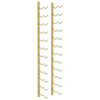 Thumbnail for Wand-Weinregal für 24 Flaschen Golden Eisen