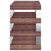 Thumbnail for Weinregal für 12 Flaschen Braun Massivholz Kiefer