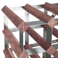 Thumbnail for Weinregal für 20 Flaschen Braun Massivholz Kiefer