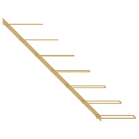 Thumbnail for Wand-Weinregal für 7 Flaschen Golden Metall