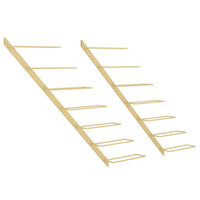 Thumbnail for Wand-Weinregale für 7 Flaschen 2 Stk. Golden Metall