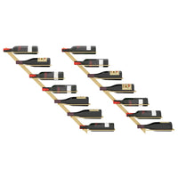 Thumbnail for Wand-Weinregale für 7 Flaschen 2 Stk. Golden Metall