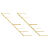 Thumbnail for Wand-Weinregale für 7 Flaschen 2 Stk. Golden Metall