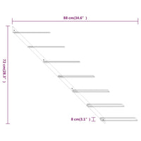 Thumbnail for Wand-Weinregale für 7 Flaschen 2 Stk. Golden Metall