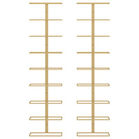 Thumbnail for Wand-Weinregale für 9 Flaschen 2 Stk. Golden Eisen