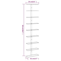 Thumbnail for Wand-Weinregale für 9 Flaschen 2 Stk. Golden Eisen