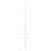 Thumbnail for Wand-Weinregal für 10 Flaschen Weiß Metall