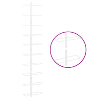 Thumbnail for Wand-Weinregal für 10 Flaschen Weiß Metall