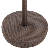 Thumbnail for 3-tlg. Gartenbar-Set mit Kissen Poly Rattan Braun