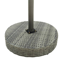 Thumbnail for 3-tlg. Gartenbar-Set mit Kissen Poly Rattan Grau