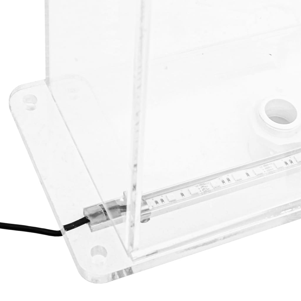 Wasserfall-Element mit RGB-LEDs und Anschluss-Set Acryl 51 cm