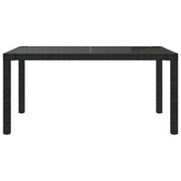 Thumbnail for 5-tlg. Garten-Essgruppe mit Auflagen Poly Rattan Schwarz