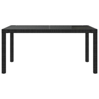 Thumbnail for 7-tlg. Garten-Essgruppe mit Auflagen Poly Rattan Schwarz