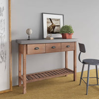 Thumbnail for Konsolentisch 110x35x80 cm Massivholz Tanne