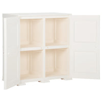 Thumbnail for Kunststoffschrank 79x43x85,5 cm Holzdesign Weiß