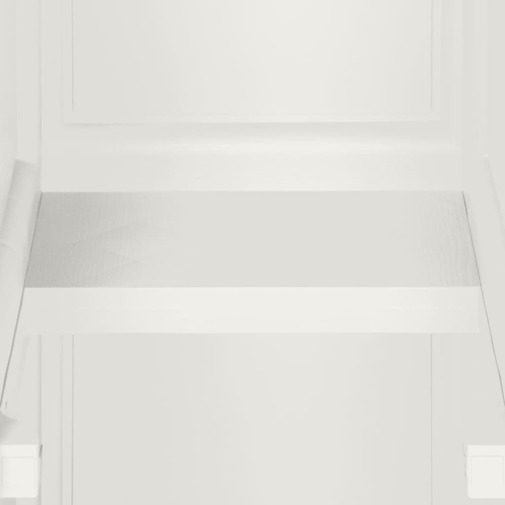 Kunststoffschrank 40x43x125 cm Holzdesign Weiß