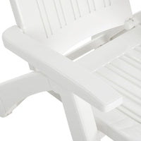Thumbnail for Sonnenliege Klappbar Polypropylen Weiß