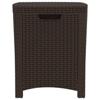Thumbnail for Garten-Aufbewahrungsbox 39x39x46 cm PP Rattan Braun