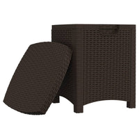 Thumbnail for Garten-Aufbewahrungsbox 39x39x46 cm PP Rattan Braun
