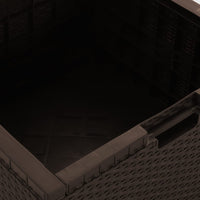 Thumbnail for Garten-Aufbewahrungsbox 60x54x41 cm PP Rattan Braun