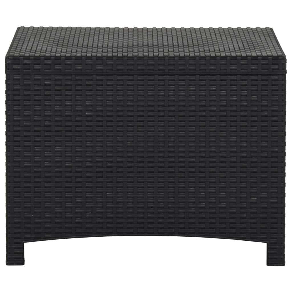 Garten-Aufbewahrungsbox 60x54x41 cm PP Rattan Graphitgrau